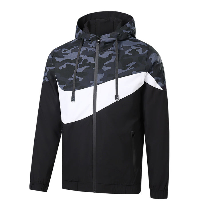Herren Sportliche Übergangsjacke mit Camouflage-Design Drune