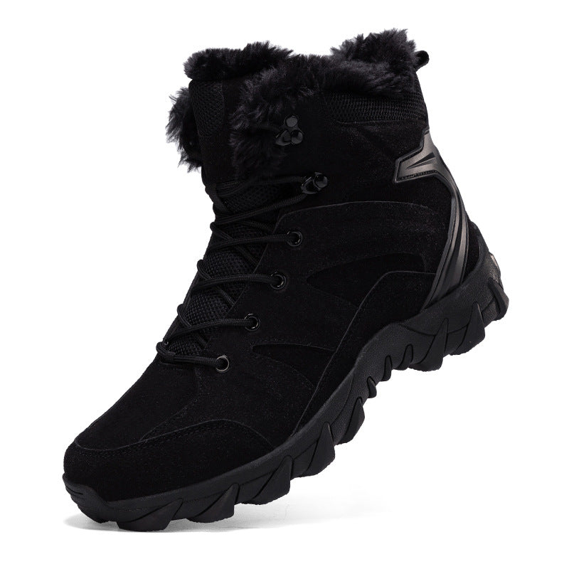 Damen Gefütterter knöchelhoher Winter‑Outdoor‑Boot mit Kunstfellfutter und griffiger Trailprofilsohle Drune