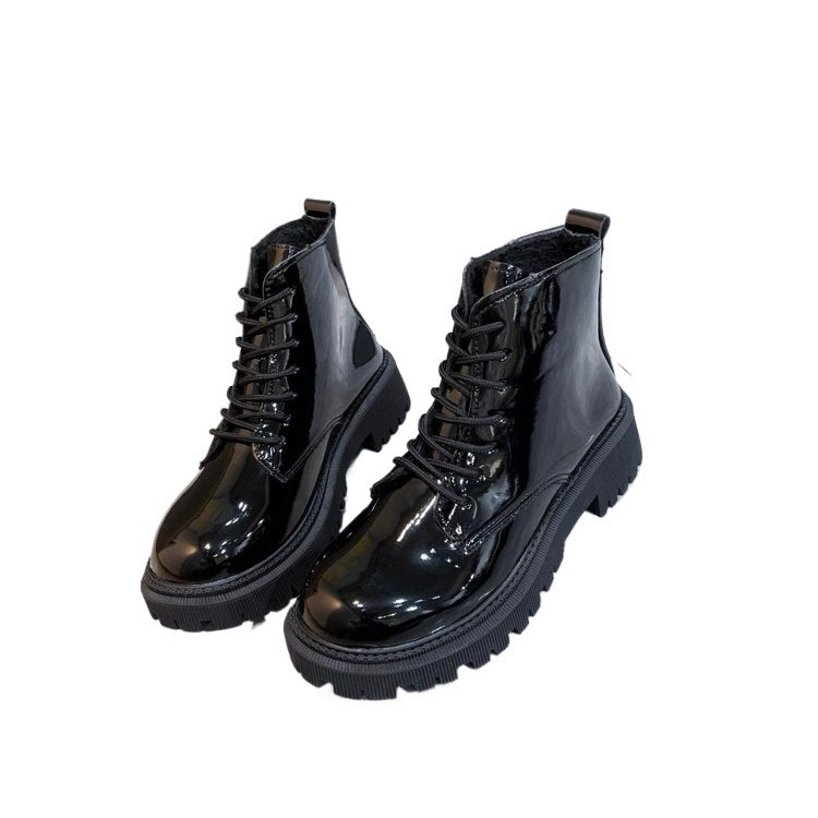 Damen Plateau-Schnürstiefelette mit robuster Profilsohle Drune
