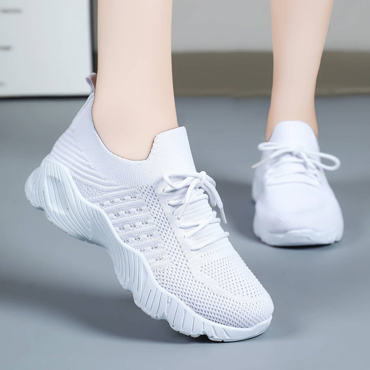 Damen nan gestrickter Slip-On Sneaker mit sockenähnlichem Schaft und dämpfender Profillaufsohle Drune