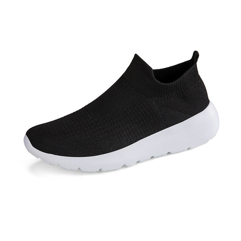 Unisex nan nahtloser Sockensneaker mit atmungsaktiver dreidimensionaler Strickkonstruktion und stoßdämpfender Flexsohle Drune