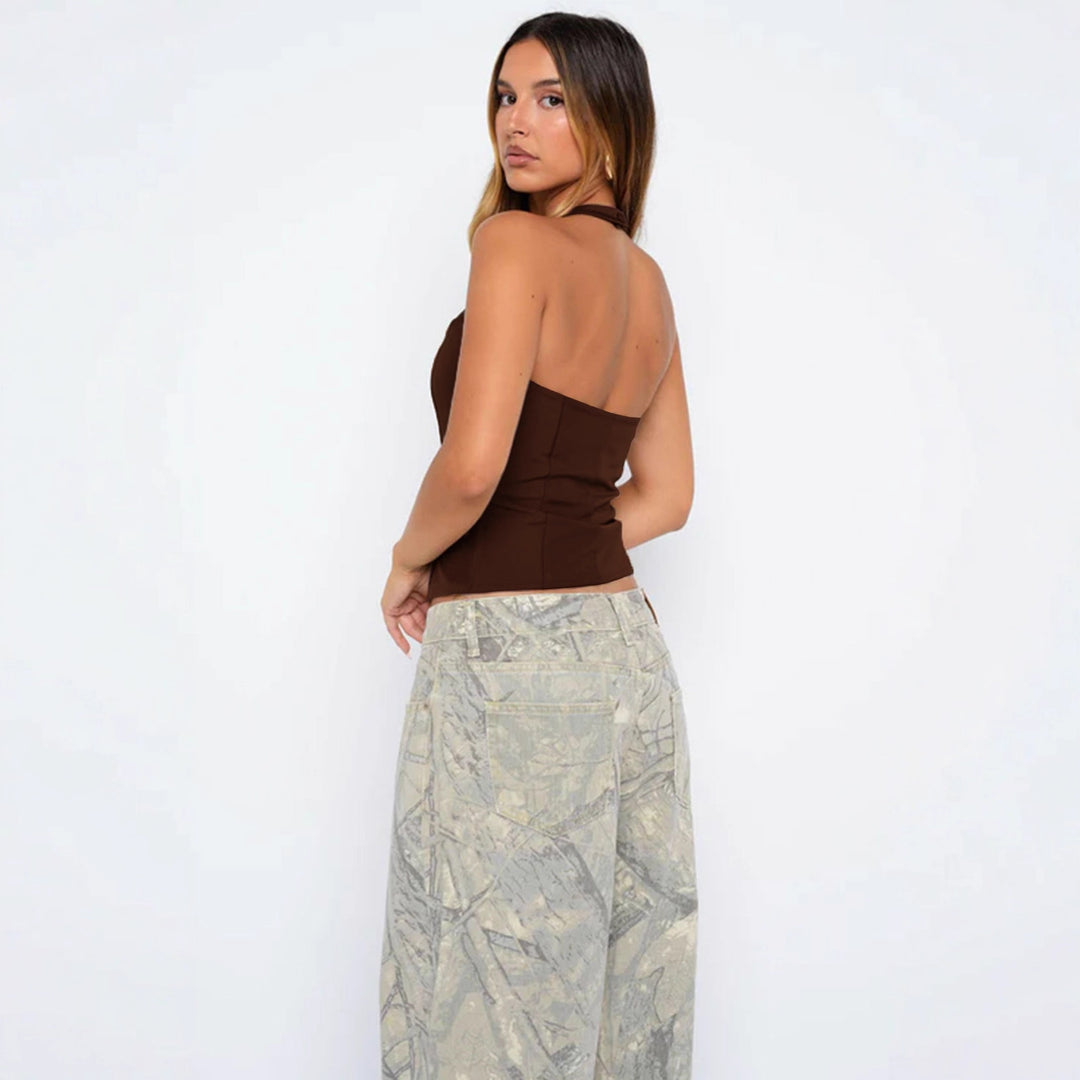 Damen Tanktop mit Ausschnitten Drune