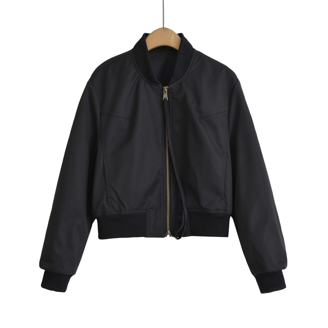 Damen modische Kurzjacke mit elastischem Bündchen Drune