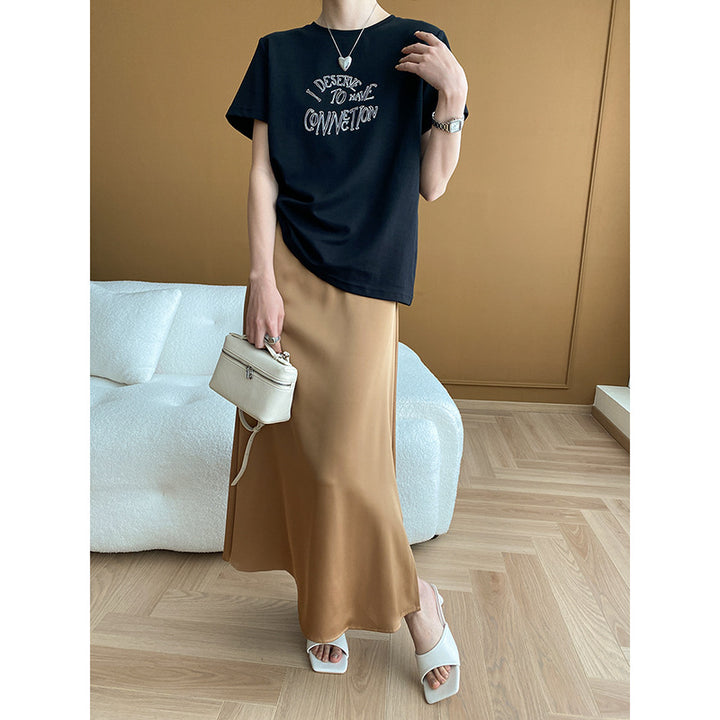 Damen Maxikleid aus luftiger Viskose mit elegantem Schnitt und schwingendem Saum Drune