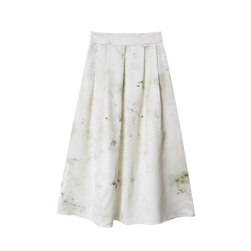 Damen Eleganter Maxirock mit floralem Muster Drune