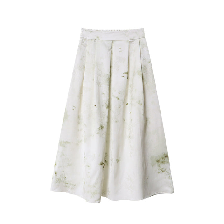 Damen Eleganter Maxirock mit floralem Muster Drune