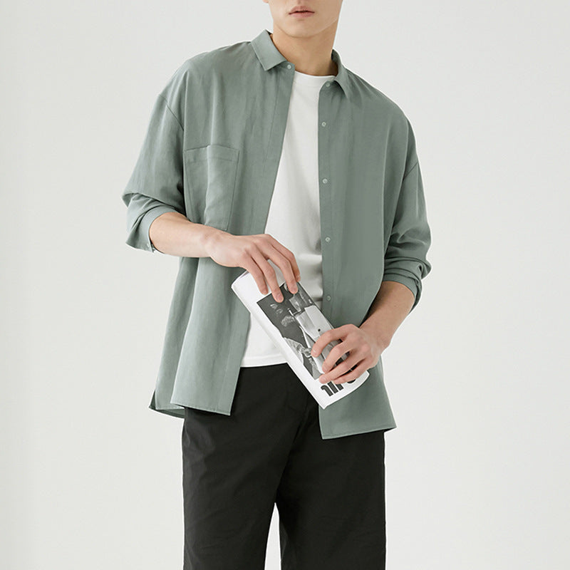 Herren Overshirt aus Baumwoll-Mix mit Brusttasche Drune
