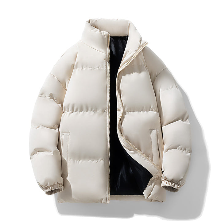 Herren Wattierte Puffer‑Übergangsjacke mit Stehkragen, Reißverschluss & Elastbündchen Drune