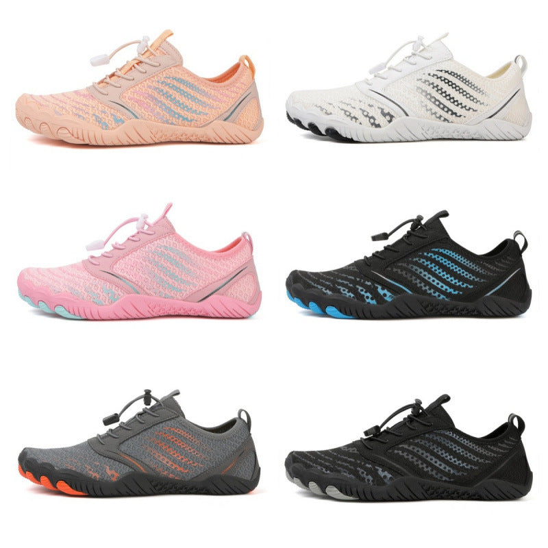 Unisex Flexibler Barfuß‑Wasserschuh mit Schnellverschluss und rutschfester Gummisohle Drune