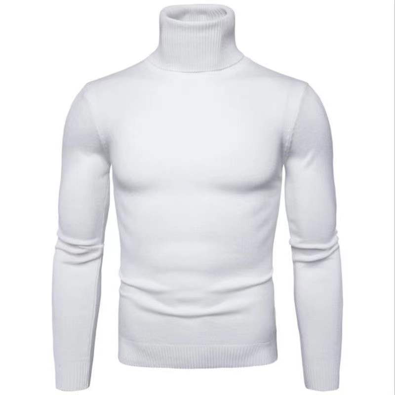 Herren Rollkragenpullover aus feiner Baumwolle mit figurbetontem Schnitt Drune