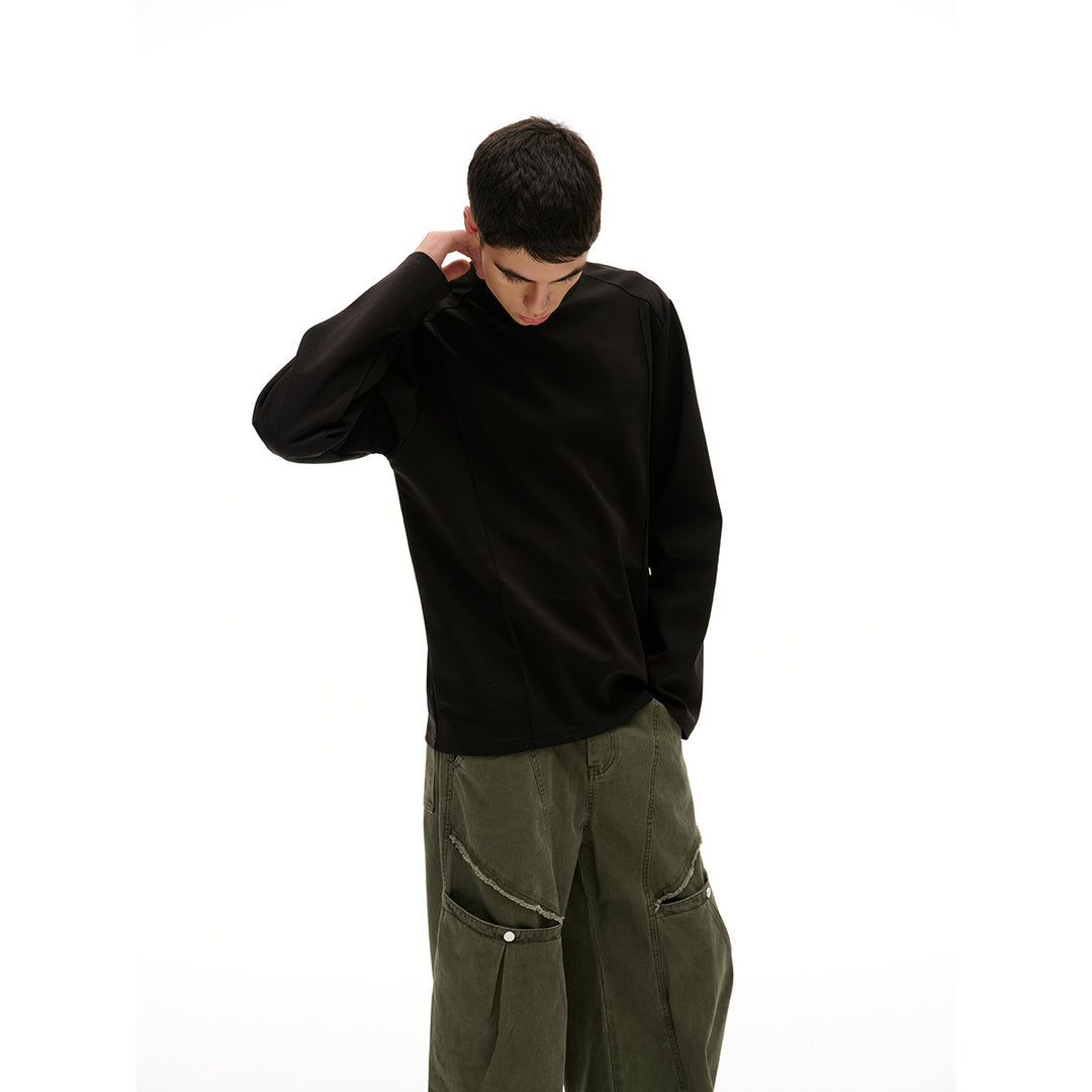 Unisex Oversize‑Sweatshirt mit Raglanärmeln und minimalistischen Teilungsnähten Drune