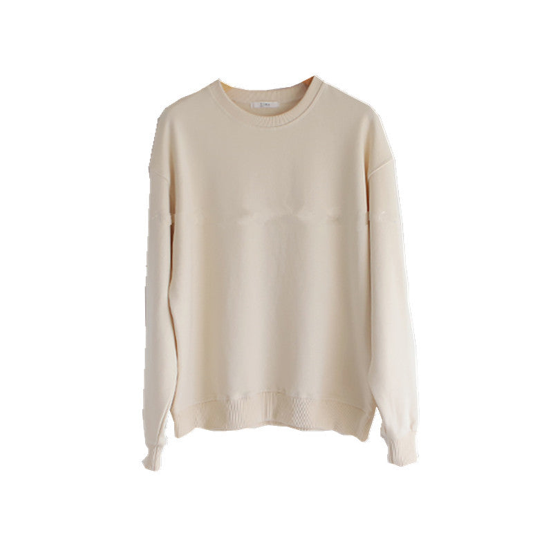 Damen lässiger Pullover mit hohen Ärmeln Drune