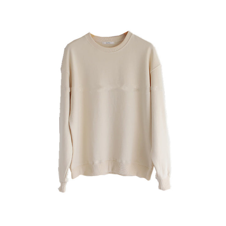 Damen lässiger Pullover mit hohen Ärmeln Drune