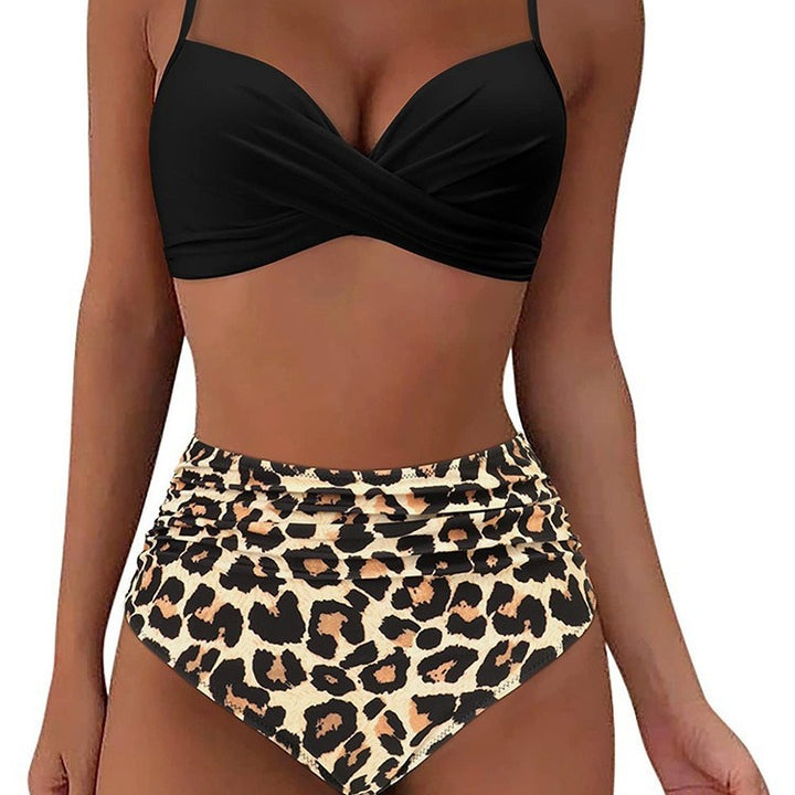 Damen Hochtailliertes Bikini-Set mit Wickel-Design Drune