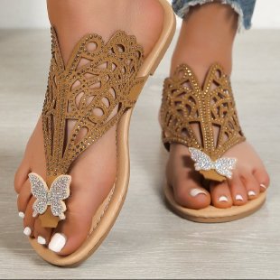 Damen Sandalen mit geschmackvollem Design und funkelnden Applikationen Drune