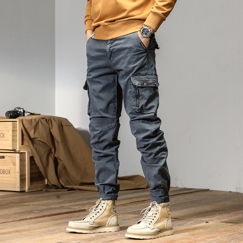 Herren Robuste Utility-Cargohose mit Mehrfachtaschen und verstärkten Kniepartien Drune
