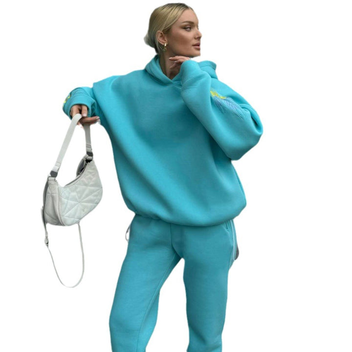 Damen Sportliches Set aus Hoodie und Jogginghose Drune