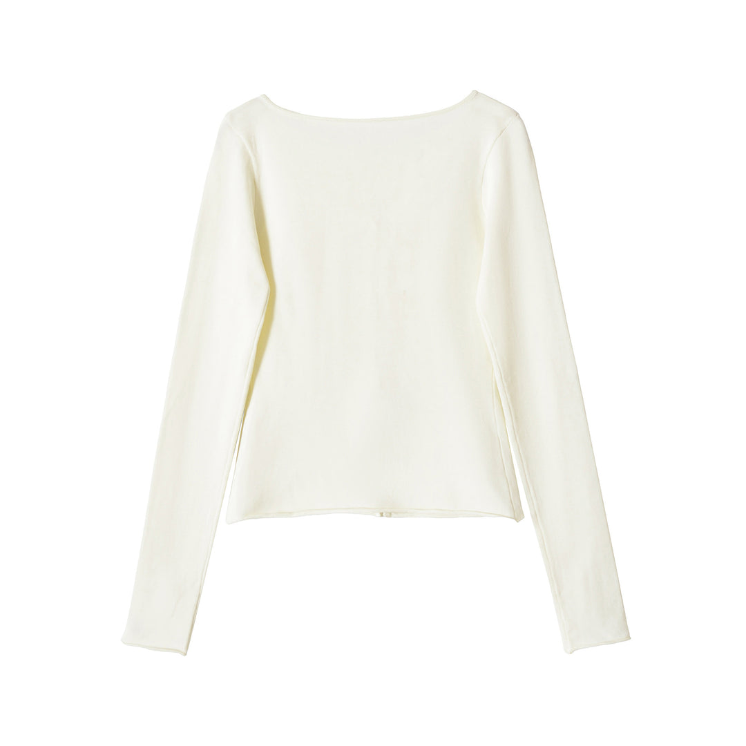 Damen Feinstrick Cropped-Cardigan mit Perlmuttknopfleiste Drune