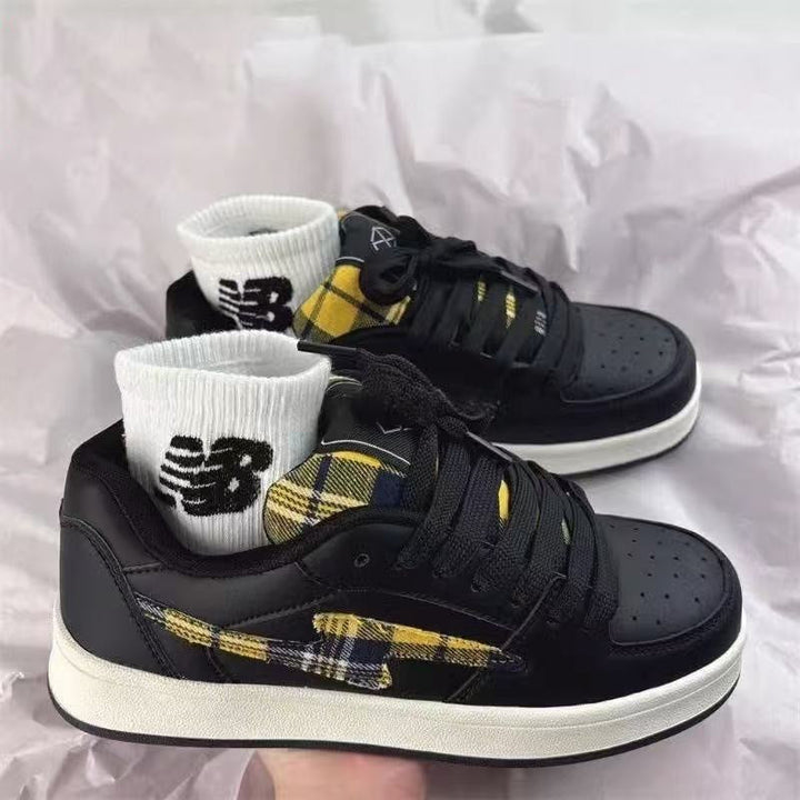 Damen modische Sneakers mit grafischem Design und atmungsaktiver Oberflächenstruktur Drune