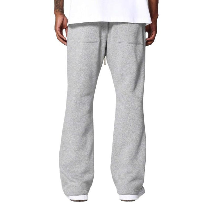 Herren nan locker geschnittene Jogginghose mit geradem Bein und elastischem Kordelbund Drune
