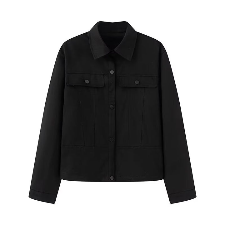 Damen nan leichtes Canvas Fieldjacket mit taillierten Abnähern, aufgesetzten Pattentaschen und verdeckter Druckknopfleiste Drune