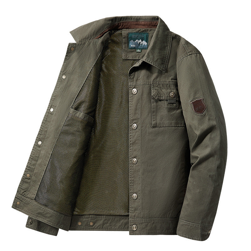 Herren Wetterfeste Outdoorjacke mit praktischen Taschen Drune