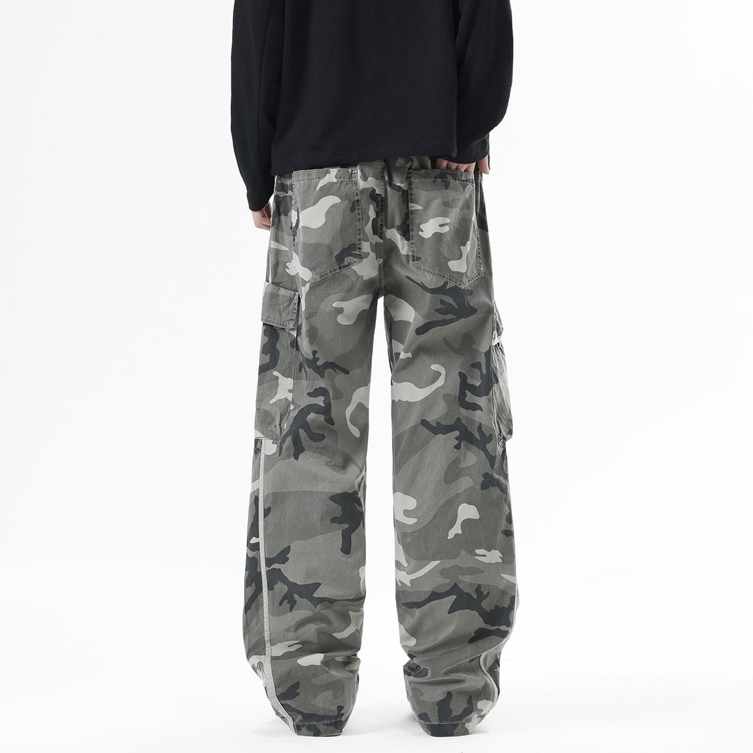 Herren Cargohose mit elastischem Bund, Tunnelzug und Mehrfach‑Taschen Drune