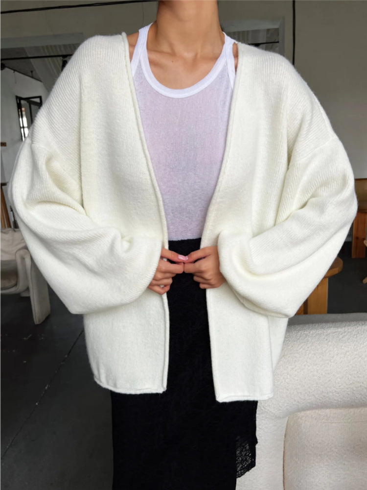 Damen Gemütlicher Oversized Strickcardigan Drune