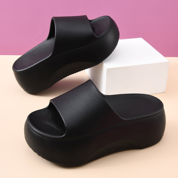 Femme Erhöhte Plattform Rutschsandalen Drune