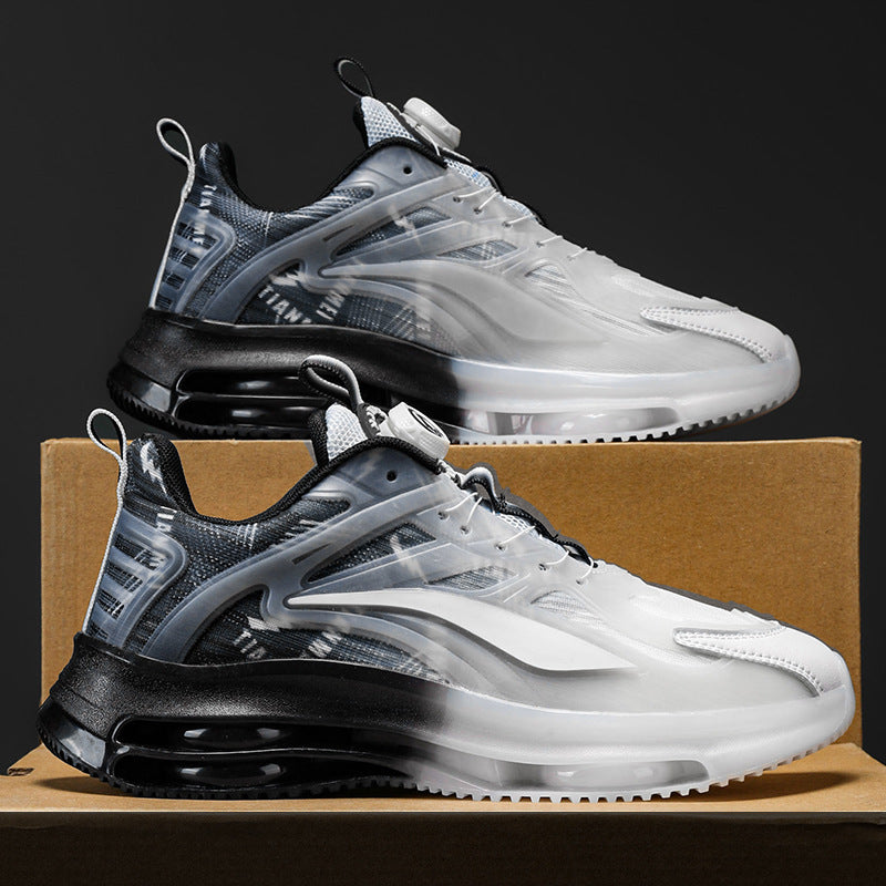 Unisex Transparente TPU-Sneaker mit sichtbarer Luftkammer und gradientem Mesh-Obermaterial Drune