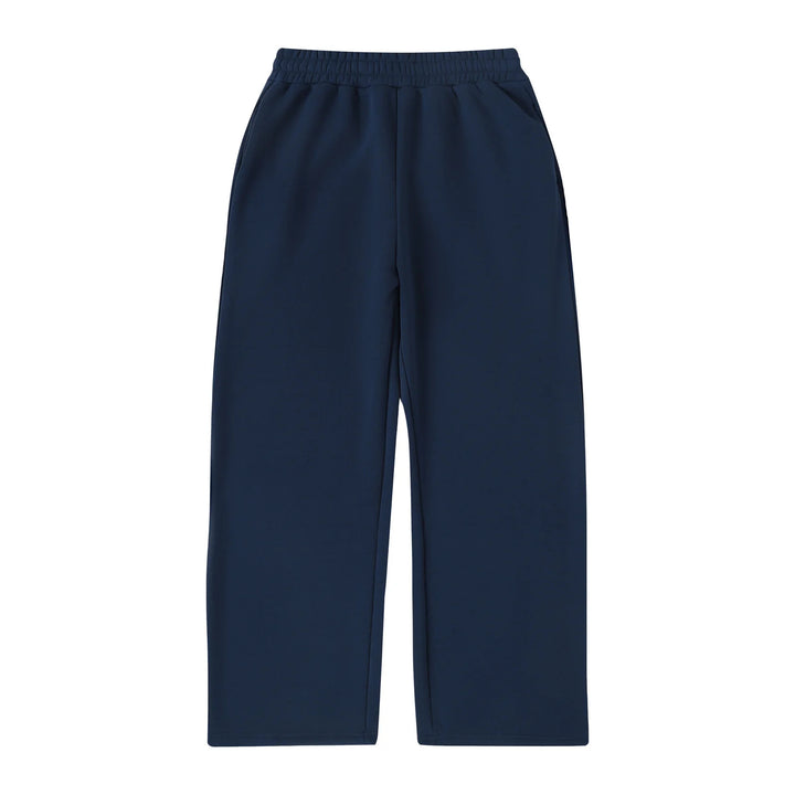 Damen nan weite Cropped-Loungehose mit elastischem Bund und seitlichen Eingrifftaschen Drune