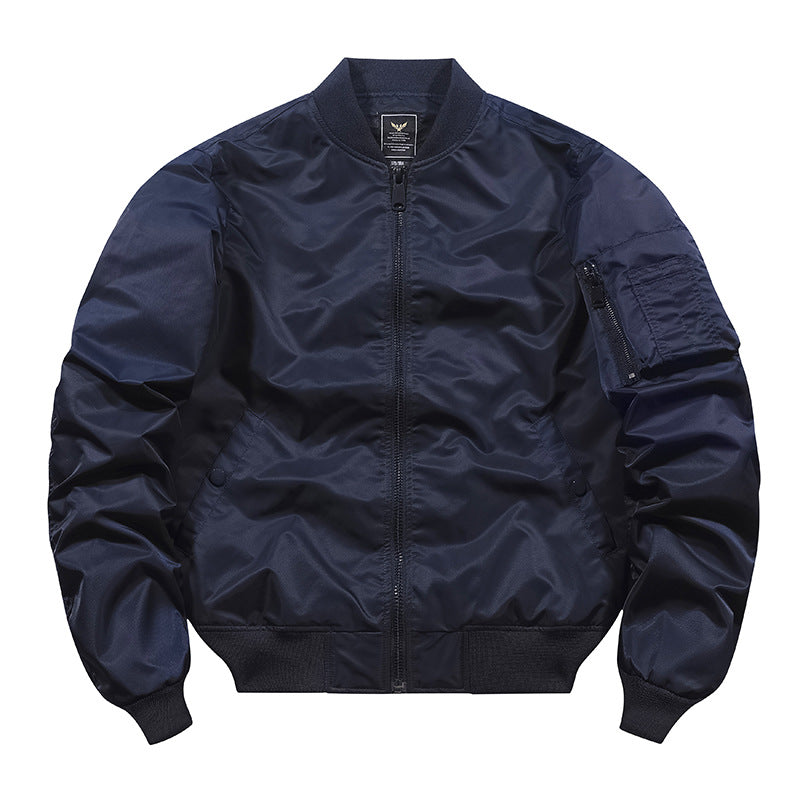 Herren Camouflage-Bomberjacke im Fliegerstil mit Mehrfach-Taschen und Strickbündchen Drune