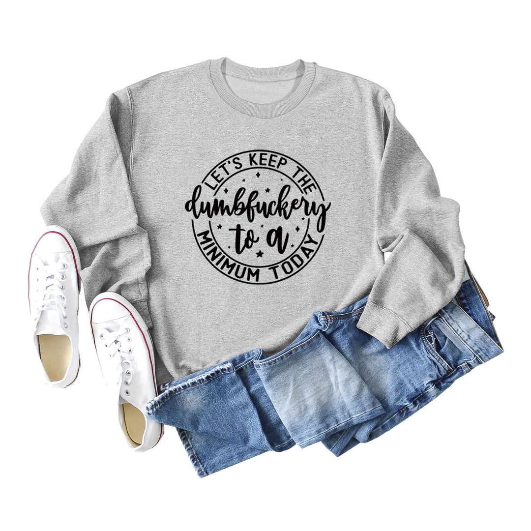 Damen grafisches Sweatshirt mit motivierendem Aufdruck Drune