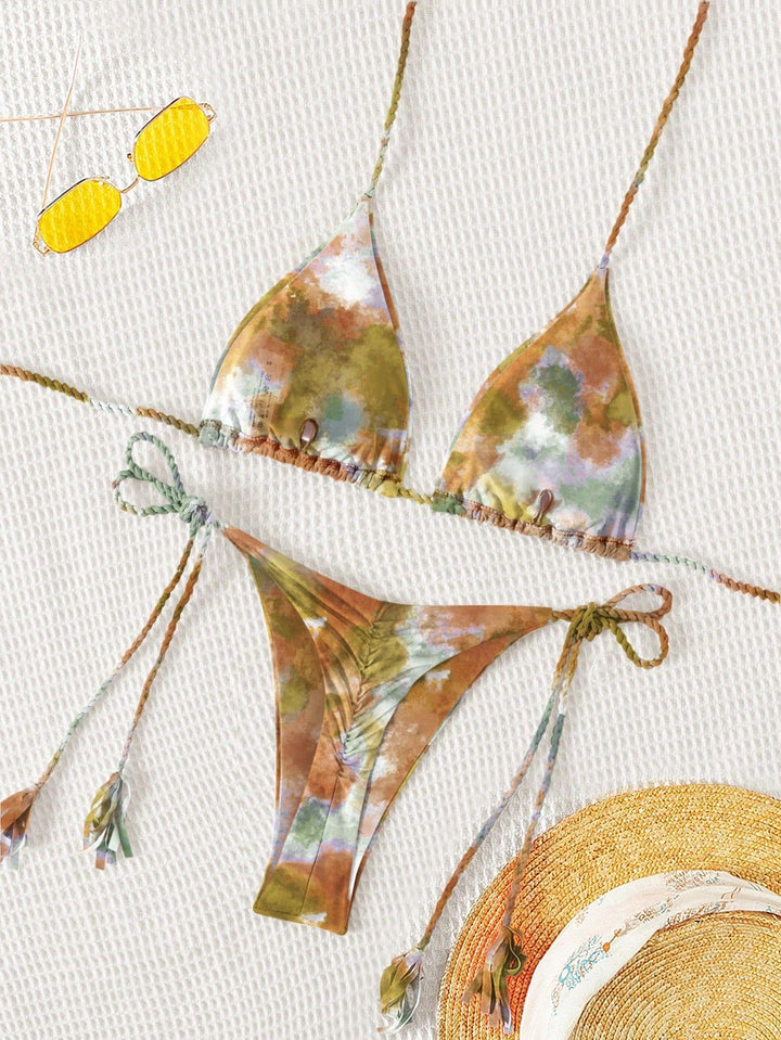 Damen Triangel-Bikini mit nachhaltigem Baumwollmix Drune