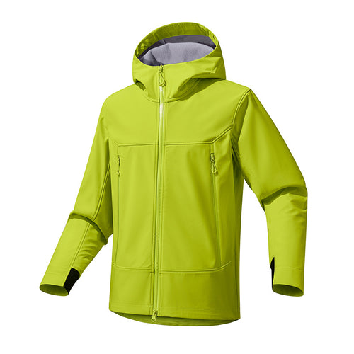 Damen Atmungsaktive Softshell‑Kapuzenjacke mit wasserabweisender Membran und Zwei‑Wege‑Reißverschluss Drune