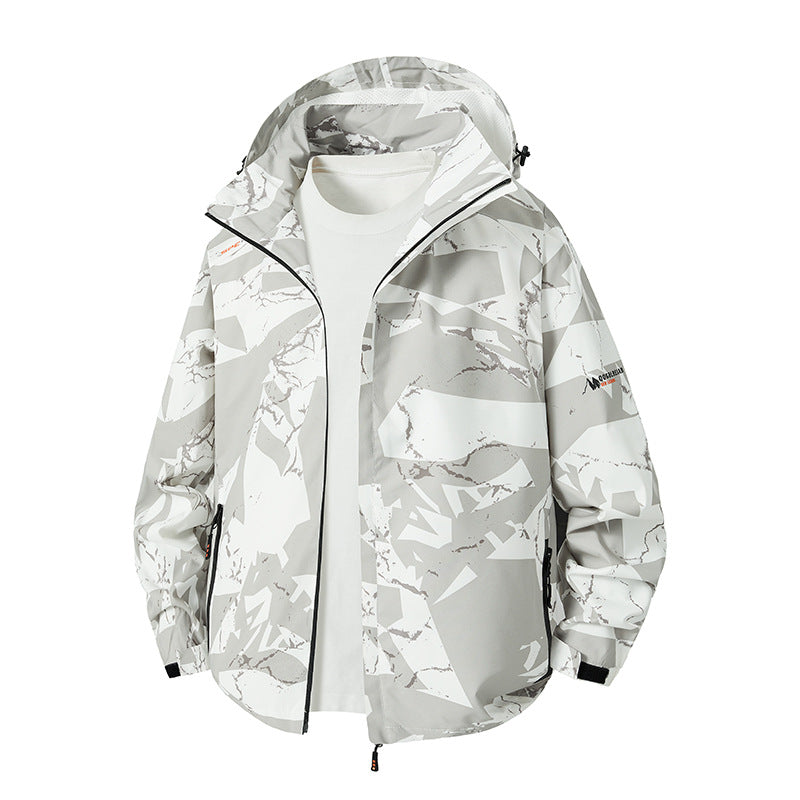 Herren Leichte Funktionsjacke mit Kapuze Drune
