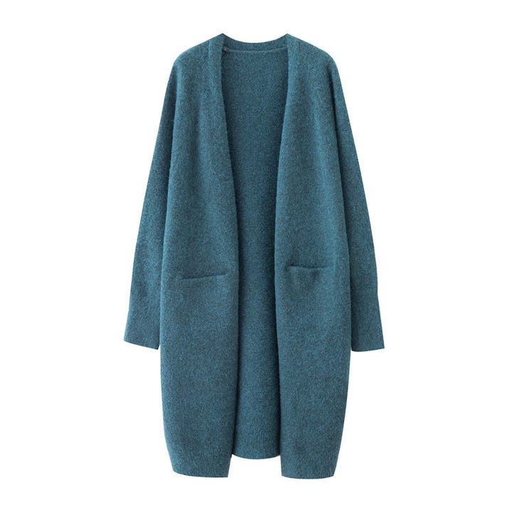 Damen Übergröße Gemütlicher Strickcardigan mit Taschen Drune