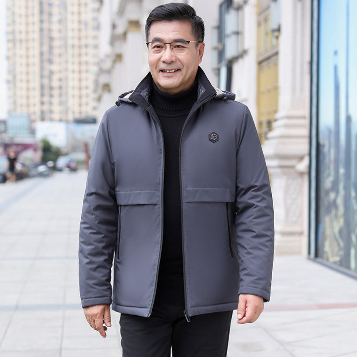 Herren Sportliche Übergangsjacke mit abnehmbarer Kapuze Drune