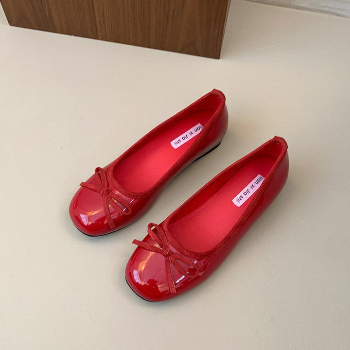 Damen Ballerinas mit dekorativer Schleifenapplikation und komfortablem Fußbett Drune