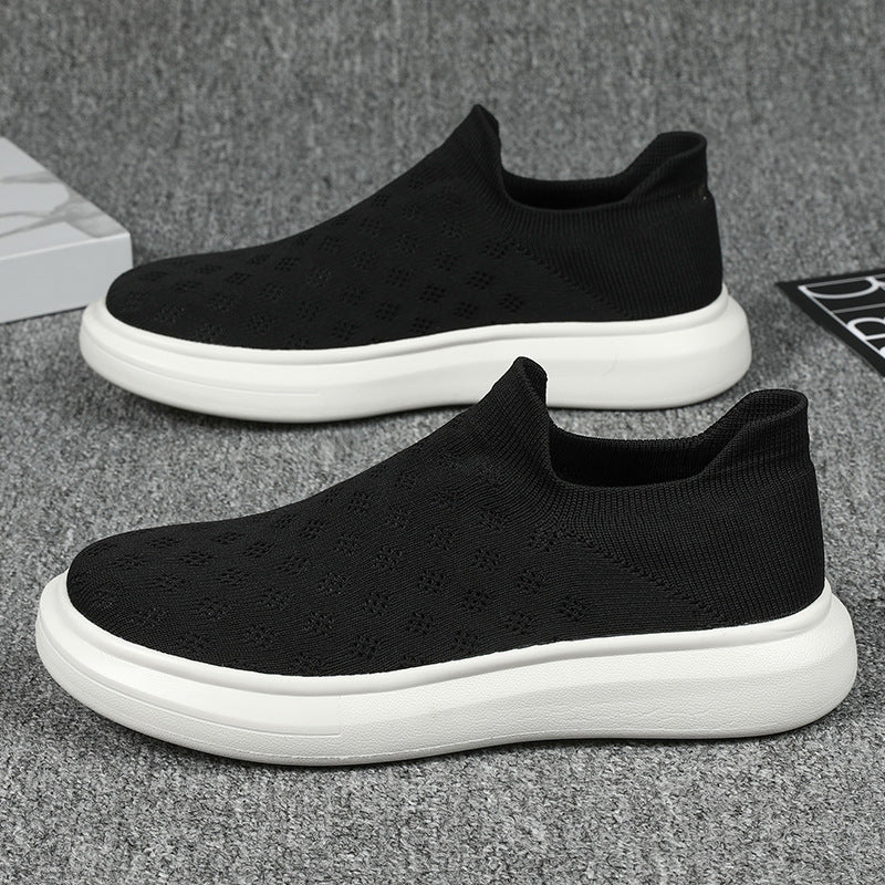 Unisex nan leichter Strick-Slipper mit perforierter Atmungsstruktur und dämpfender Leichtsohle Drune