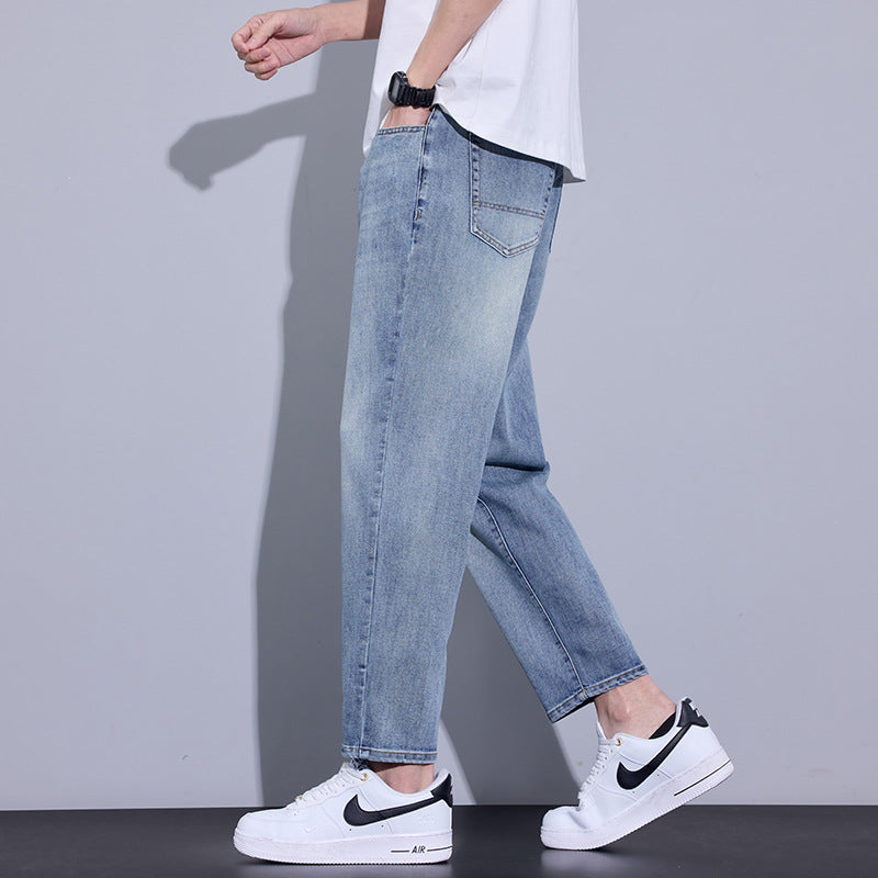 Herren Bequeme Relaxed Fit Jeans Drune