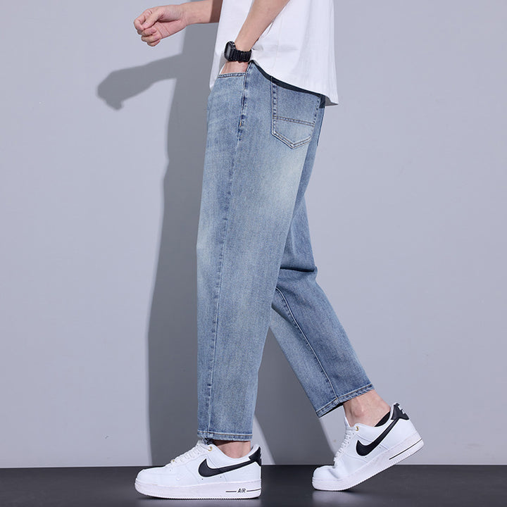 Herren Bequeme Relaxed Fit Jeans Drune