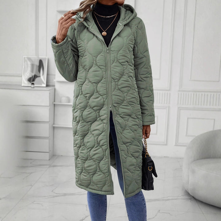 Damen Kapuzenjacke mit eleganter Steppung und langen Ärmeln Drune