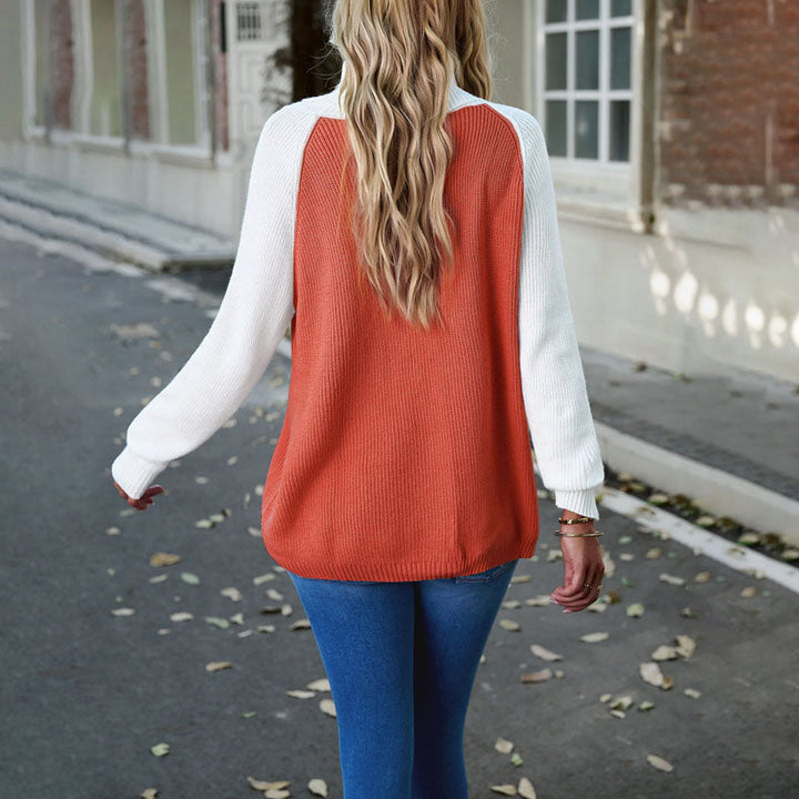 Drune | Pullover in Kontrastfarbe