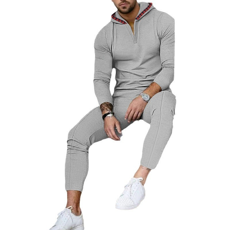Herren Sportlicher Freizeitanzug mit modernem Kragen und praktischen Taschen Drune