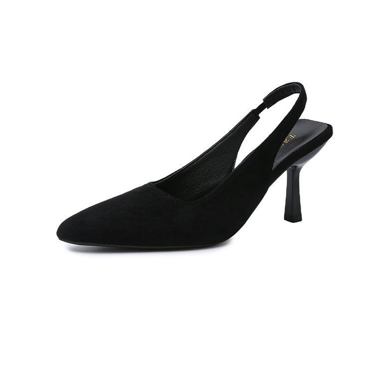 Damen Slingback-Pumps mit elegantem spitzem Zehenbereich und komfortablem Blockabsatz Drune