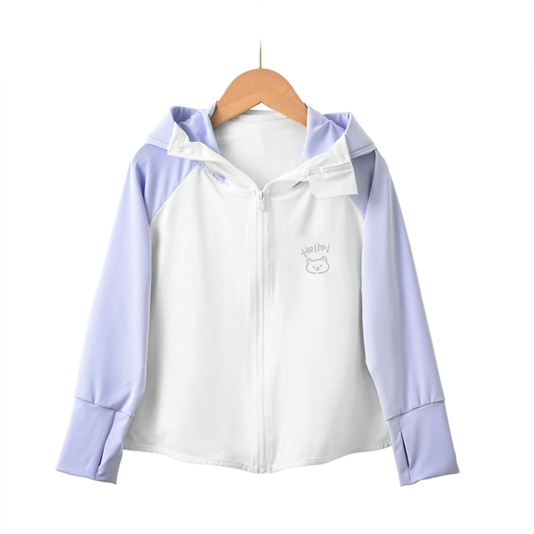Kinder Sonnenschutzjacke mit Kapuze und atmungsaktivem Stoff Drune