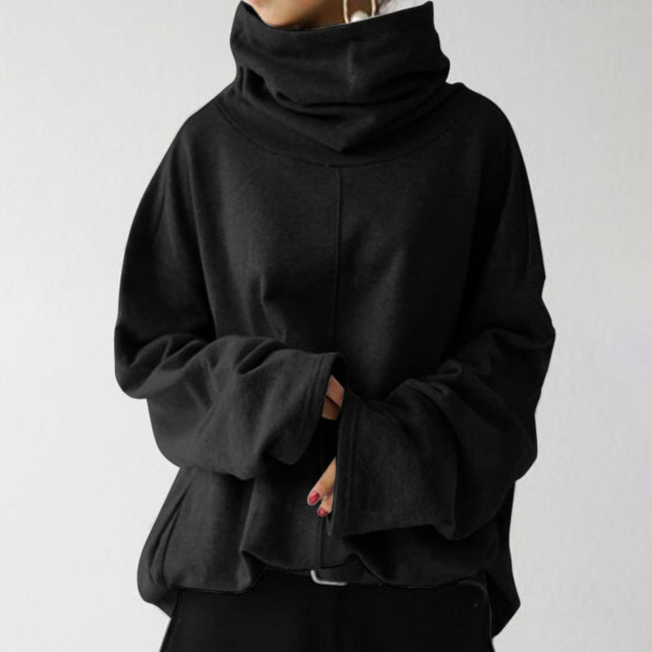 Drune | Trendiger einfarbiger Turtle-Neck Pullover