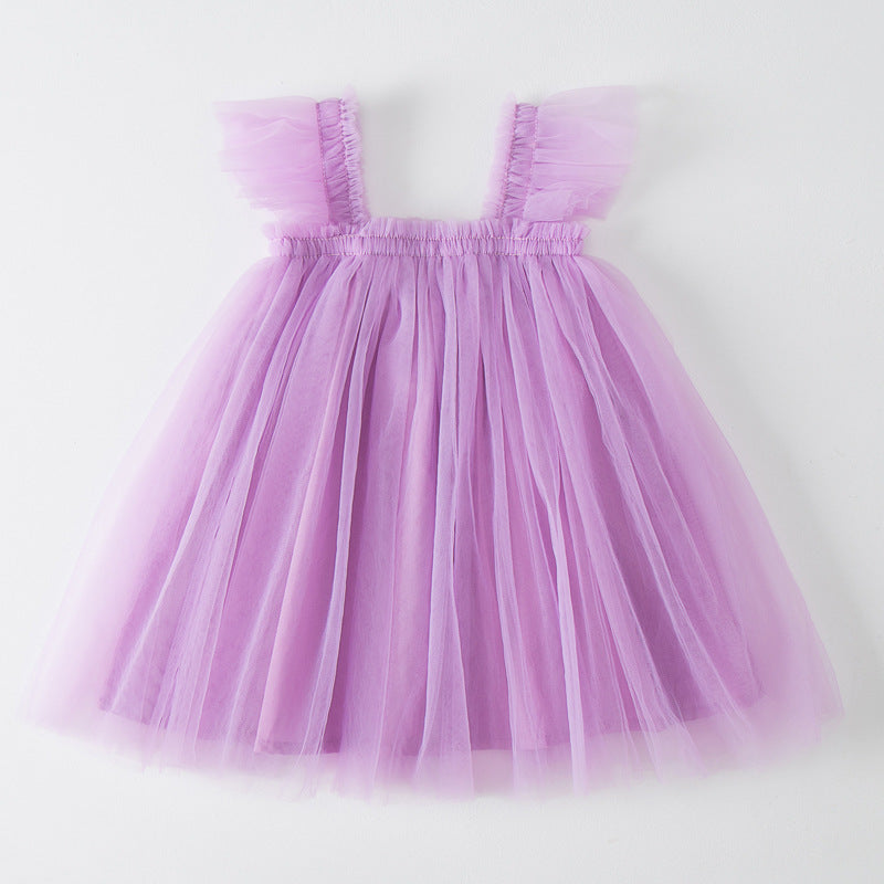 Damen Tüll Kleid Drune