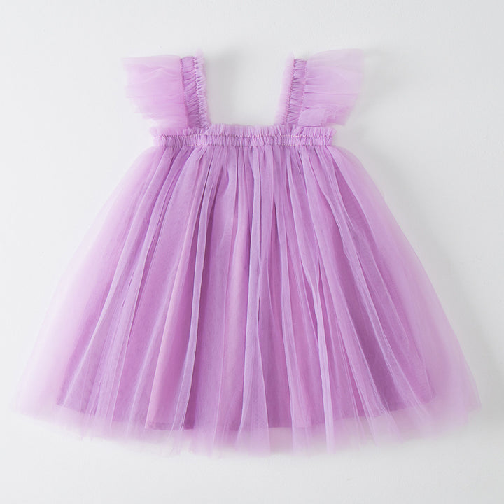 Damen Tüll Kleid Drune